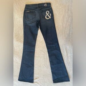 Rock & Republic Women's Dark Blue Jeans Sz24 🎸 90s Y2K Coquette
